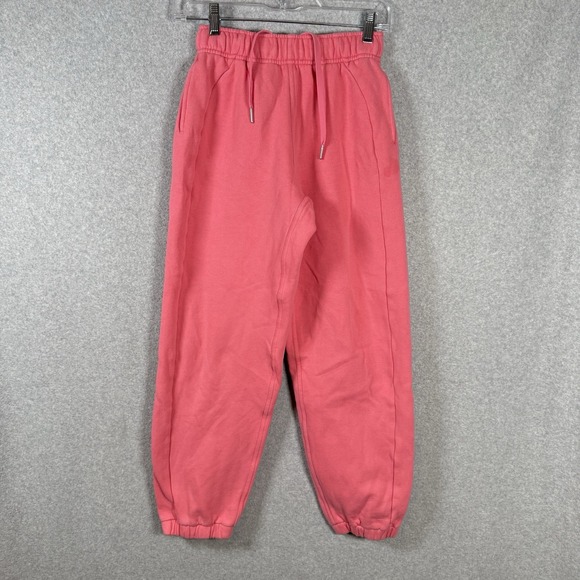 lululemon athletica Pants - Lululemon Scuba Mid Rise Sakura Pink Oversized Joggers size XXXS Athleisure